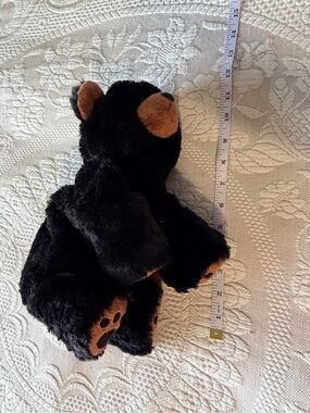 RBI PLUSH Black Bear Stuffed Animal - Soft Kids Toy GUC